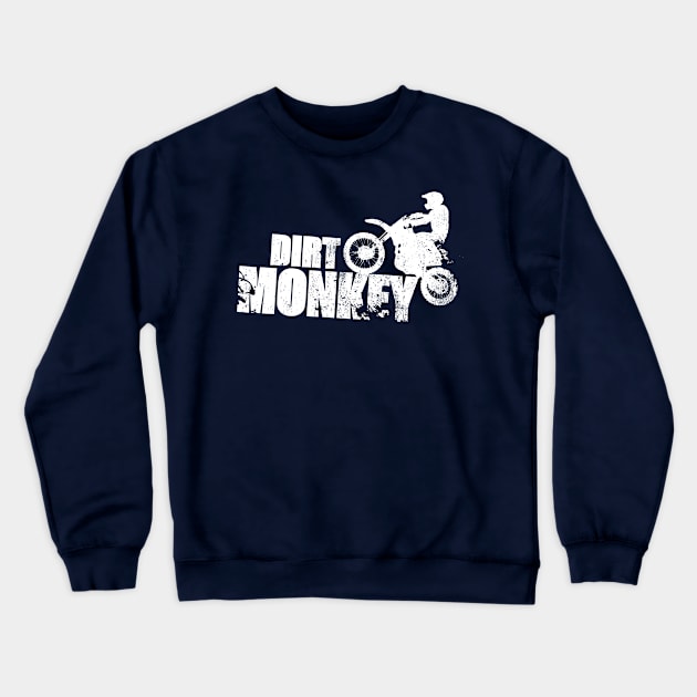 Dirt Monkey Dirt Bike Crewneck Sweatshirt by TCP